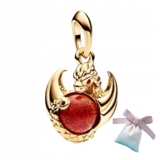 Smok charms srebro 925 zawieszka