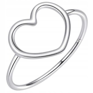 Delikatny Pierścionek SERCE srebro 925 miłość minimalistyczny