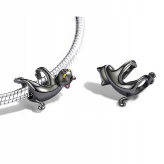 Zawieszka Charms Czarny Kot