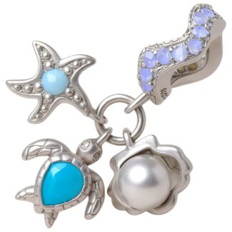 Charms do bransoletki Pandora WAKACYJNE ATRYBUTY srebro 925 perła turkus opal