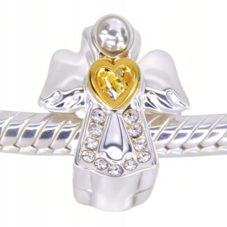 Charms "Anioł Stróż" Symbol Opieki i Duchowego Przewodnictwa komunia