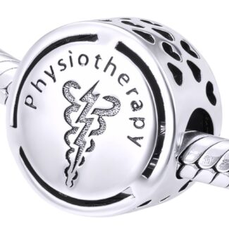 Charms fizjoterapia srebro 925 zawieszka fizjoterapeuta rehabilitant