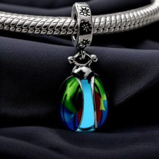 Charms zawieszka Świecący Robaczek Świetlik srebro 925
