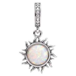 Charms OPAL SŁOŃCE srebro 925 do bransoletki Pandora