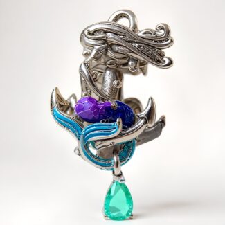 Charms BAJKOWA SYRENKA srebro 925 zawieszka koralik