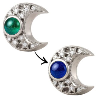 Charms KSIĘŻYC zmieniający kolor srebro 925 zawieszka