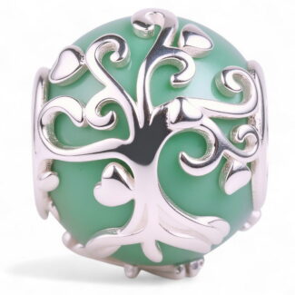 Charms DRZEWO ŻYCIA Srebro 925 Awenturyn