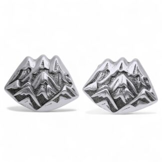 Kolczyki Trzy Korony Góry Srebro 925 Sztyfty