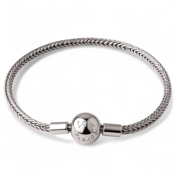 Bransoletka Pandora srebrna z zawieszkami