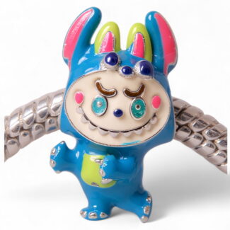 Charms Labubu Stitch – Srebro 925 niebieski Lilo i Stitch