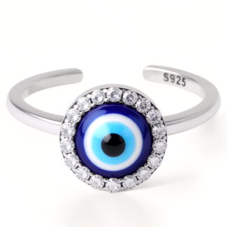 Pierścionek Oko Proroka Nazar Boncuğu srebro 925