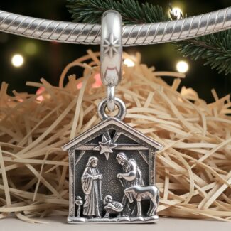 Charms Szopka Betlejemska srebro 925