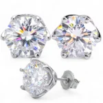 Kolczyki z moissanitem