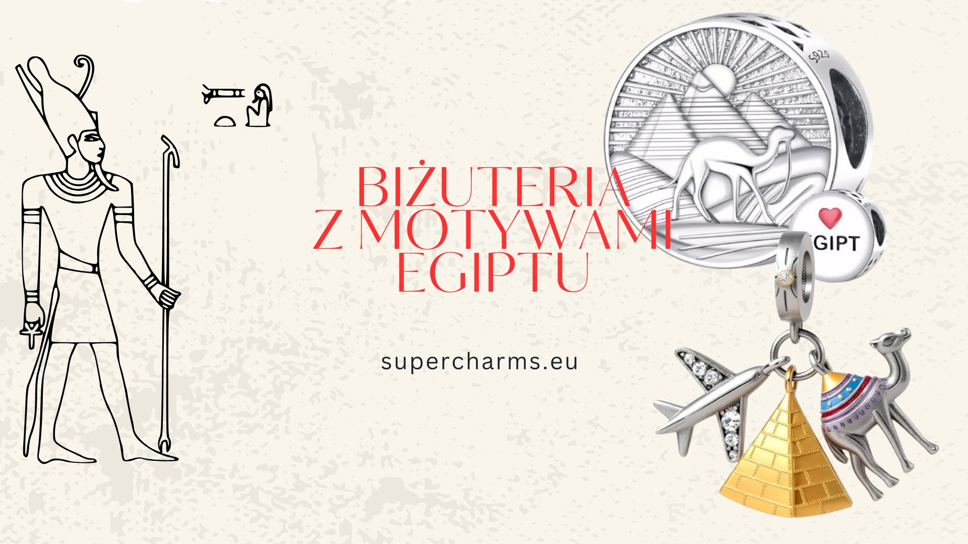 Zawieszki charms Egipt